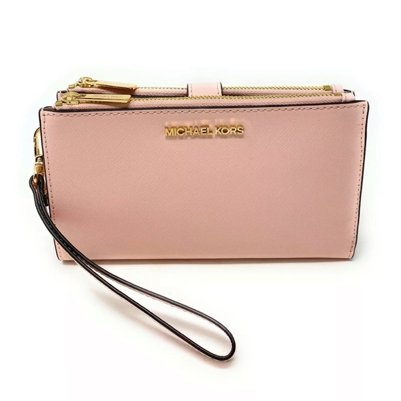 Michael Kors Jet Set Travel Double Zip Phone Wristlet Wallet - Picture 3 of 6